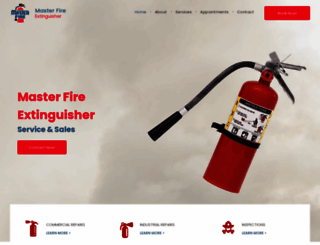masterfireextinguisher.com screenshot