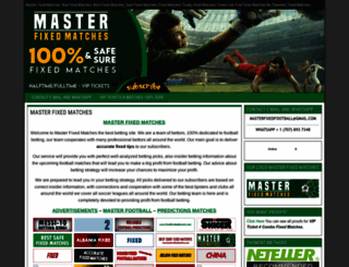 masterfixedmatches.com screenshot