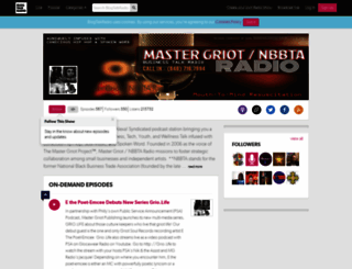 mastergriotradio.com screenshot