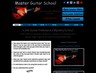 masterguitarschool.com screenshot