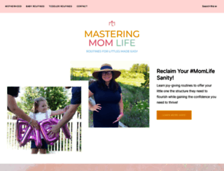 masteringmomlife.com screenshot