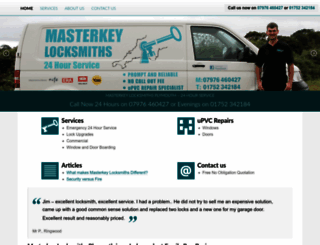 masterkeylocksmiths.co.uk screenshot