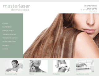 masterlaserdermatologia.com.br screenshot