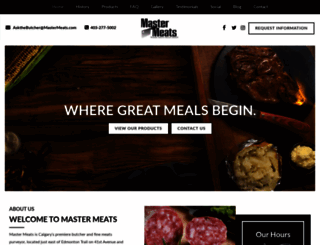 mastermeats.com screenshot