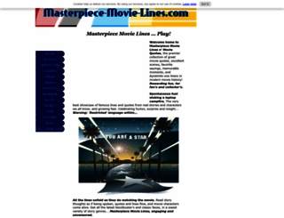 masterpiece-movie-lines.com screenshot