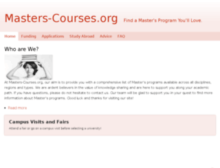 masters-courses.org screenshot