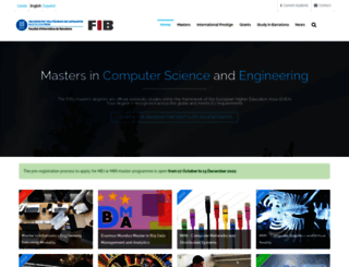 masters.fib.upc.edu screenshot