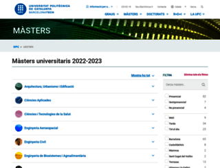 masters.upc.edu screenshot
