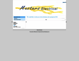 masterselectrical.com.au screenshot