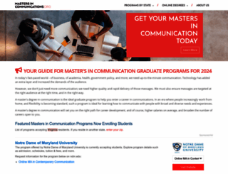 mastersincommunications.org screenshot