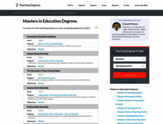 mastersineducationguide.com screenshot
