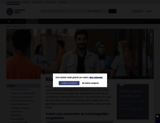 mastersinleiden.nl screenshot