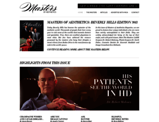 mastersofaesthetics.com screenshot