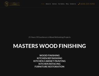 masterswoodfinishing.com screenshot