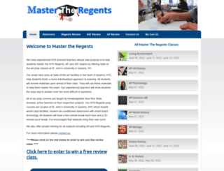 mastertheregents.com screenshot