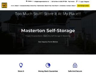 masterton-storage.com screenshot