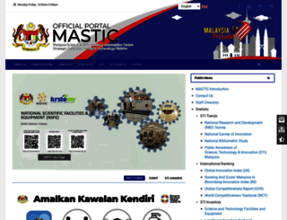 mastic.mosti.gov.my screenshot