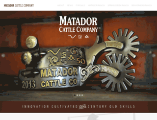 matadorcattle.com screenshot