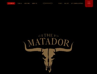 matadorrestaurants.com screenshot