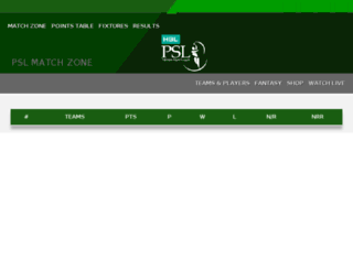 match.psl-t20.com screenshot