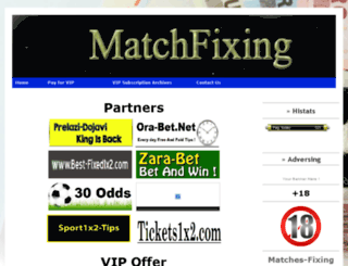 matches-fixing.com screenshot
