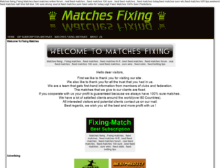 matchesfixing.com screenshot
