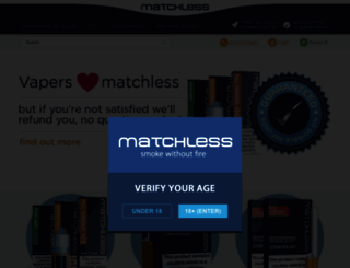 matchlessecig.co.uk screenshot