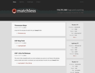 matchlessgaming.com screenshot