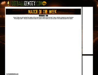 matchoftheweek.footballidentity.com screenshot