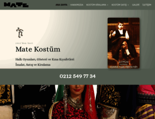 matekostum.com.tr screenshot