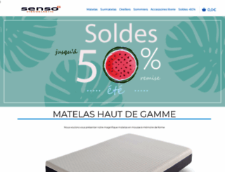 matelas.sensog.com screenshot