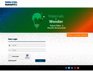 materialnext.tatasteel.com screenshot