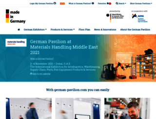 materials-handling.german-pavilion.com screenshot