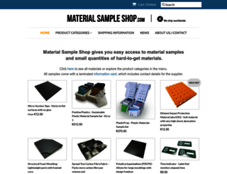 materialsampleshop.com screenshot