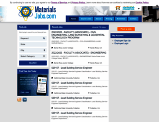 materialsjobs.com screenshot