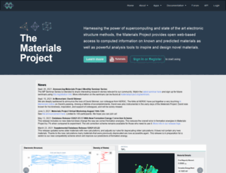 materialsproject.org screenshot