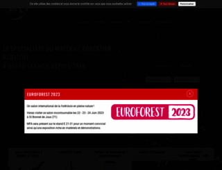 materiel-forestier.fr screenshot