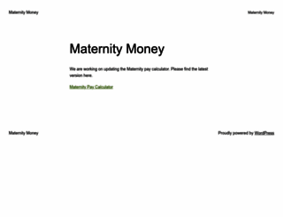 maternity.money screenshot
