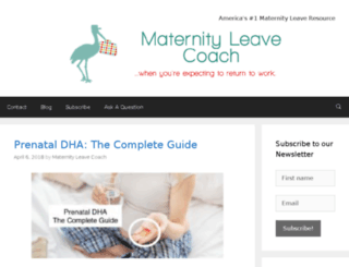 maternityleavecoach.com screenshot
