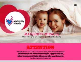 maternitymiracle.com screenshot