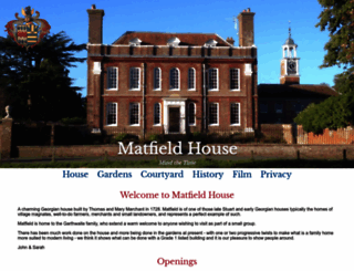 matfieldhouse.uk screenshot