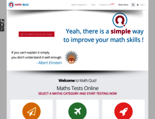 math-quiz.co.uk screenshot