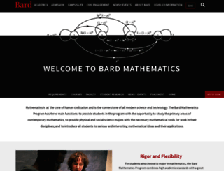 math.bard.edu screenshot