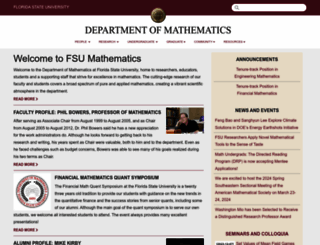 math.fsu.edu screenshot