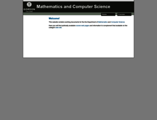math.gordon.edu screenshot