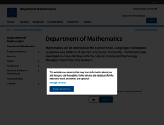 math.kth.se screenshot