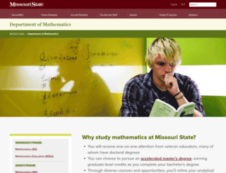 math.missouristate.edu screenshot
