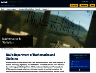 math.nau.edu screenshot
