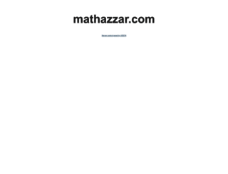 mathazzar.com screenshot