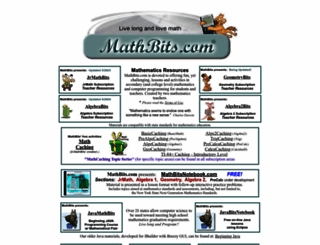 mathbits.com screenshot